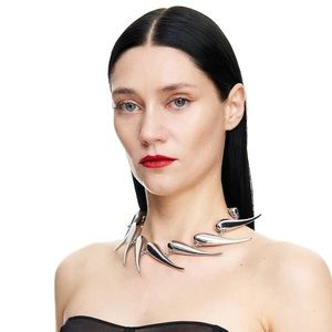 Mugler x H&M chunky teardrop choker necklace
